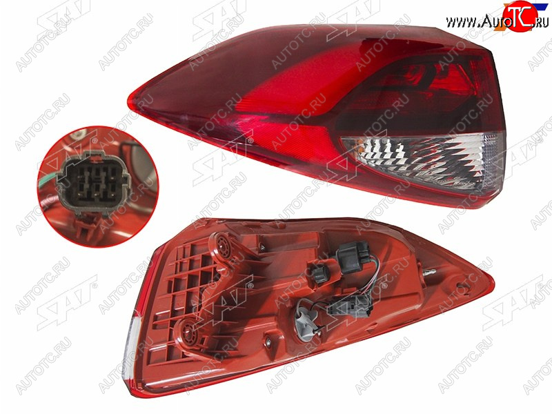 7 399 р. Фонарь задний левый (внешний, LED) SAT  Hyundai Tucson  TL (2015-2018) дорестайлинг  с доставкой в г. Набережные‑Челны