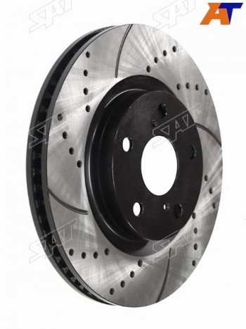 Диски тормозные передние перфорированный Ø296mm SAT Toyota Camry XV40 рестайлинг (2009-2011)