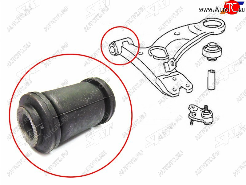 249 р. Сайлентблок нижнего рычага передний FR SAT  Toyota Caldina  T210 - Ipsum  SXM10 (D=31)  с доставкой в г. Набережные‑Челны