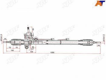 Рейка рулевая 2,4 LHD SAT Honda Accord CR седан дорестайлинг (2013-2016)