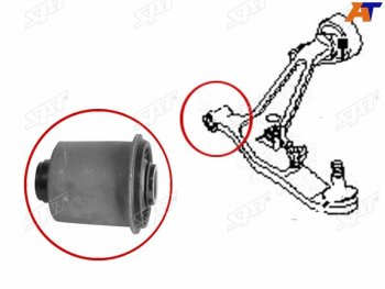 359 р. Сайлентблок переднего нижнего рычага FR SAT  Nissan Wingroad  2 Y11 (1999-2005) дорестайлинг универсал, рестайлинг универсал  с доставкой в г. Набережные‑Челны. Увеличить фотографию 3