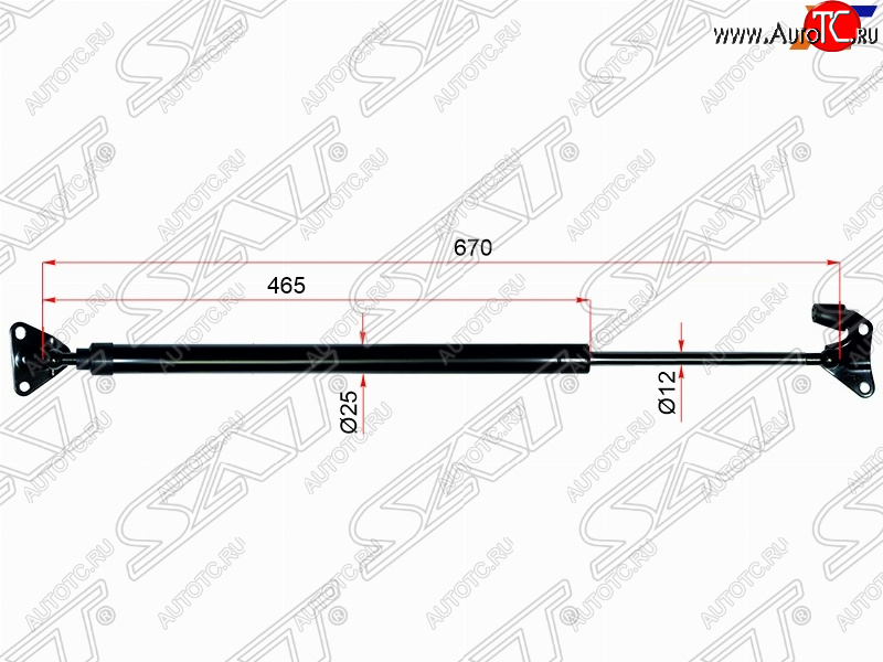 1 149 р. Правый упор крышки багажника (низкая крыша) SAT Toyota Hiace H200 минивэн (Япония) дорестайлинг  (2004-2007)  с доставкой в г. Набережные‑Челны