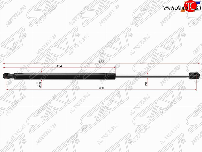 739 р. Упор капота SAT  Audi A4  B8 - A5 ( 8T,  F5)  с доставкой в г. Набережные‑Челны