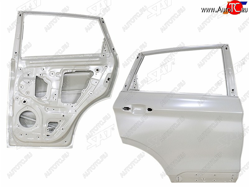 16 499 р. Дверь задняя RH SAT  Geely Coolray  SX11 (2018-2023) дорестайлинг (неокрашенная)  с доставкой в г. Набережные‑Челны