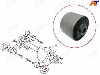 Сайлентблок подушки переднего дифференциала FR SAT Mitsubishi Delica 4 рестайлинг (1997-2007)