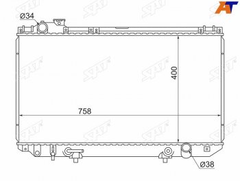 Радиатор SAT Toyota Aristo 1 (1991-1997)