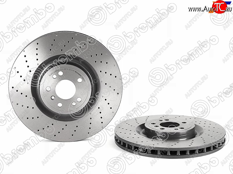 12 749 р. Диск тормозной передний (Ø375 mm) BREMBO Mercedes-Benz ML class W166 (2011-2015)  с доставкой в г. Набережные‑Челны