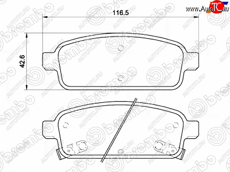 3 499 р. Колодки тормозные задние RH-LH SAT Chevrolet Cruze J308 универсал рестайлинг (2012-2015)  с доставкой в г. Набережные‑Челны