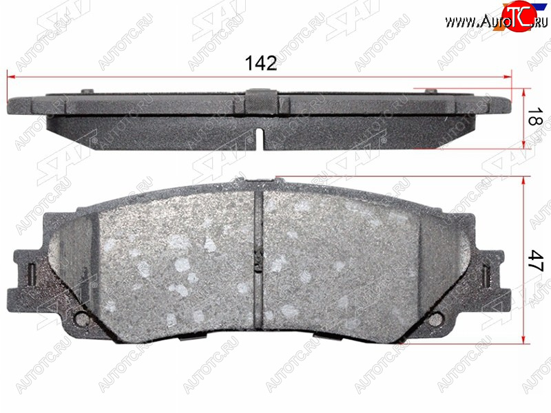 1 429 р. Колодки тормозные задние RR SAT Toyota Land Cruiser J300 дорестайлинг (2021-2024)  с доставкой в г. Набережные‑Челны