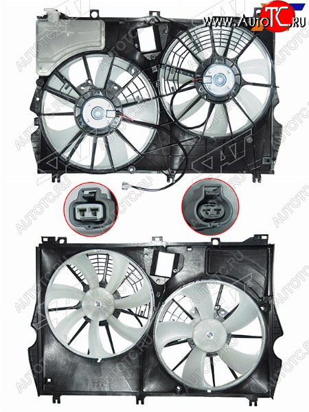 13 449 р. Диффузор радиатора в сборе SAT Lexus RX350 AL20 дорестайлинг (2015-2019)  с доставкой в г. Набережные‑Челны