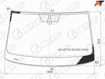 12 899 р. Стекло лобовое (Датчик дождя Молдинг) XYG  Volkswagen Jetta  A7 (2018-2022) седан дорестайлинг  с доставкой в г. Набережные‑Челны. Увеличить фотографию 2