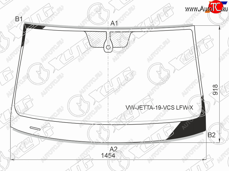 12 899 р. Стекло лобовое (Датчик дождя Молдинг) XYG  Volkswagen Jetta  A7 (2018-2022) седан дорестайлинг  с доставкой в г. Набережные‑Челны