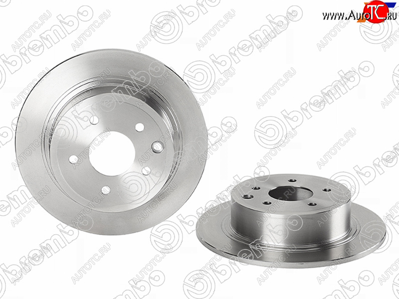 4 849 р.  Диск тормозной задний Ø291.5 BREMBO  Nissan Juke (1 YF15), Qashqai (1), Qashqai +2 (1), Serena (C26,  C27), Teana (1 J31,  2 J32,  3 L33)  с доставкой в г. Набережные‑Челны