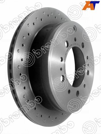 16 799 р. Диск тормозной задний Ø345 BREMBO Toyota Land Cruiser 200 дорестайлинг (2007-2012)  с доставкой в г. Набережные‑Челны. Увеличить фотографию 2