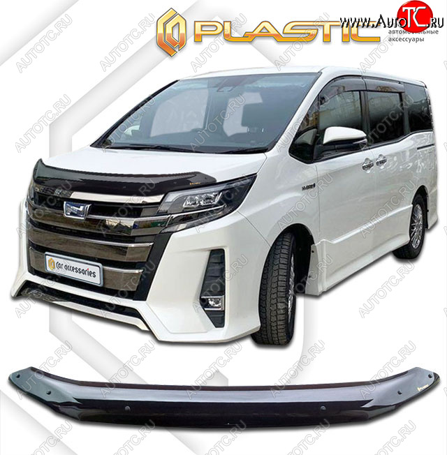 1 999 р. Дефлектор капота (Япония) CA-Plastic  Toyota Noah ( 3,  R80) (2014-2021) дорестайлинг, рестайлинг (classic черный, без надписи)  с доставкой в г. Набережные‑Челны