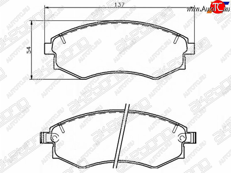 2 049 р. Колодки тормозные передние FR-FL SAT  Hyundai Elantra XD седан дорестайлинг (2000-2003)  с доставкой в г. Набережные‑Челны