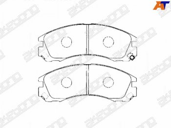 Колодки тормозные перед FR-FL SAT Mitsubishi Airtek (2001-2008)