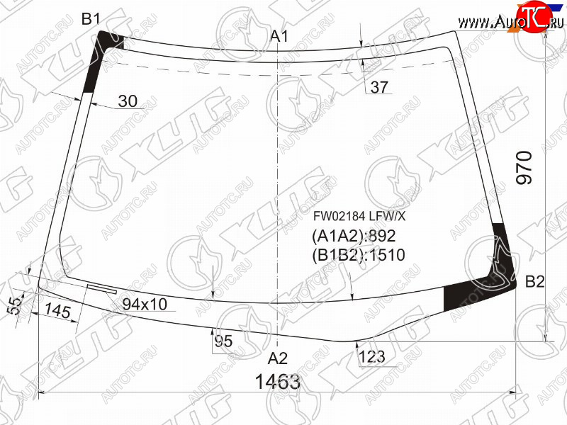 6 399 р. Стекло лобовое XYD  Honda Civic  ES (2000-2006) седан дорестайлинг, седан рестайлинг  с доставкой в г. Набережные‑Челны