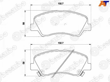 Колодки тормозные передние FR-FL SAT  Hyundai Solaris HCR седан рестайлинг (2020-2022)