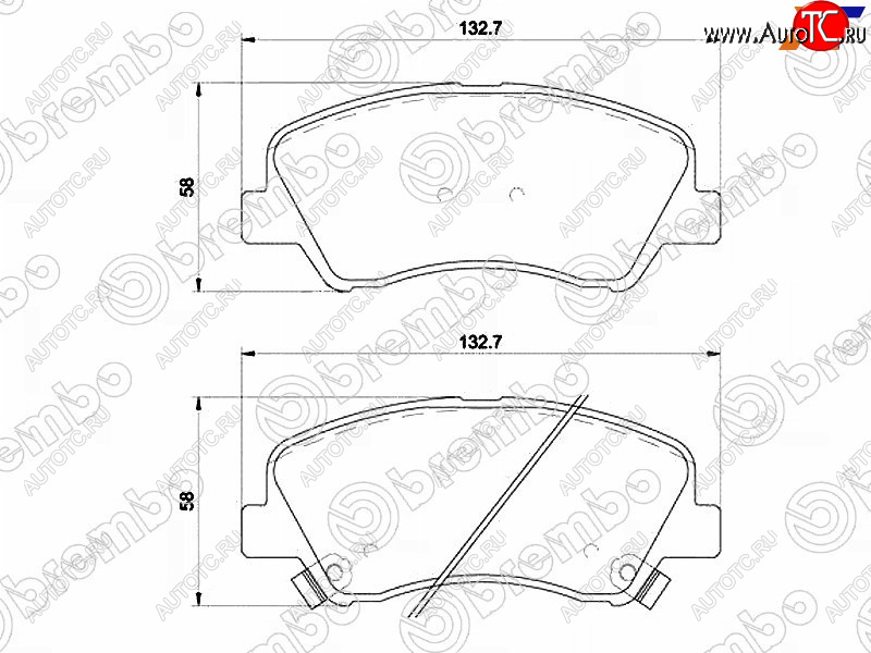 3 999 р. Колодки тормозные передние FR-FL SAT  Hyundai Solaris HCR седан рестайлинг (2020-2022)  с доставкой в г. Набережные‑Челны