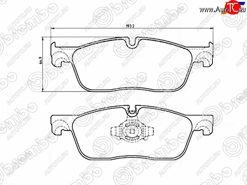 8 249 р. Колодки тормозные передние FL-FR SAT  Jaguar F-Pace  X761 (2015-2022), Land Rover Range Rover Velar  1 L560 (2017-2025)  с доставкой в г. Набережные‑Челны