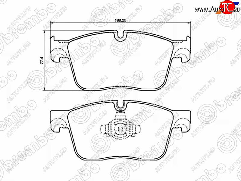 10 249 р. Колодки тормозные перед FL-FR SAT Land Rover Range Rover Velar 1 L560 (2017-2024)  с доставкой в г. Набережные‑Челны