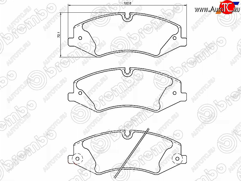 7 899 р. Колодки тормозные перед FL-FR SAT Land Rover Range Rover Sport 2 L494 дорестайлинг (2013-2017)  с доставкой в г. Набережные‑Челны