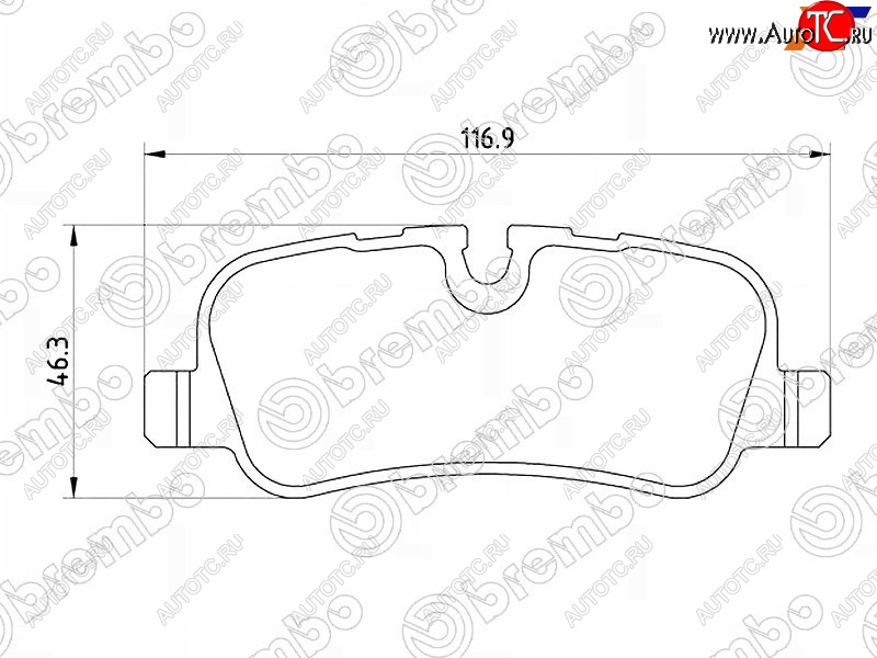 3 399 р. Колодки тормозные задние RH-LH SAT  Land Rover Discovery ( 3 L319,  4 L319) - Range Rover Sport  1 L320  с доставкой в г. Набережные‑Челны