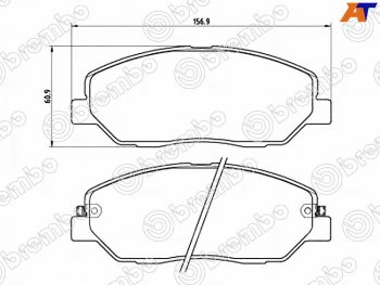 Колодки тормозные передние FL-FR SAT KIA Sorento BL рестайлинг (2006-2010)