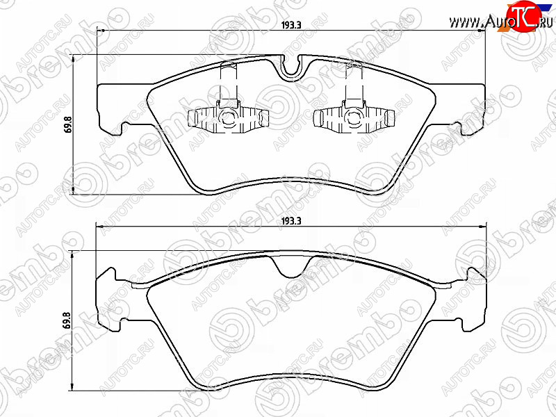 6 399 р. Колодки тормозные передние FL-FR SAT Mercedes-Benz ML class W166 (2011-2015)  с доставкой в г. Набережные‑Челны