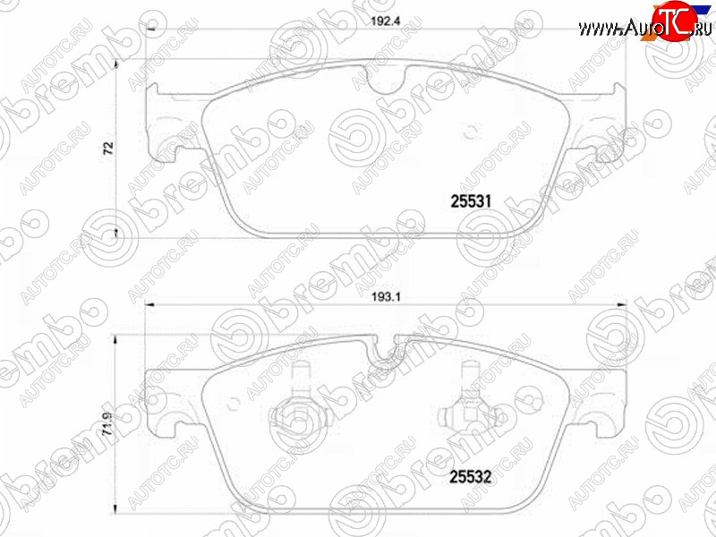 8 299 р. Колодки тормозные перед FR-FL SAT  Mercedes-Benz GL class  X166 - ML class  W166  с доставкой в г. Набережные‑Челны