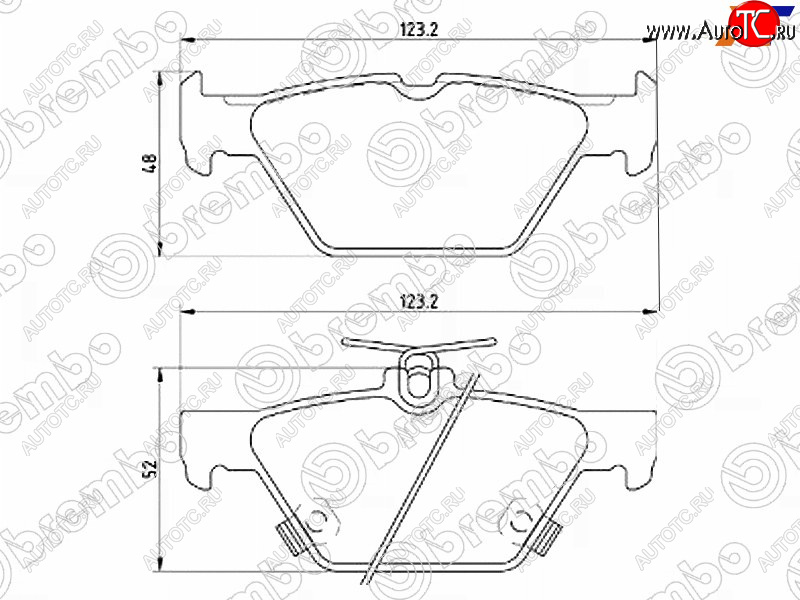 5 599 р. Колодки тормозные задние RH-LH SAT Subaru Outback BS/B15 дорестайлинг универсал (2014-2018)  с доставкой в г. Набережные‑Челны