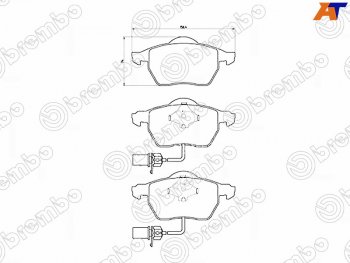 Колодки тормозные FR SAT  Audi A4 B7 седан (2004-2008)