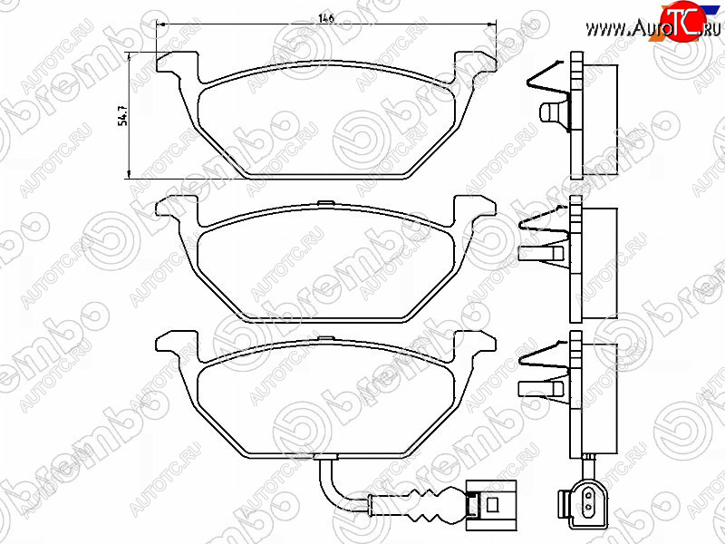 3 069 р. Колодки тормозные FR SAT  Audi A1 8X1 хэтчбэк 3 дв. дорестайлинг (2010-2014)  с доставкой в г. Набережные‑Челны