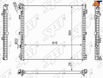 Радиатор SAT  X3  G01, X4  G02