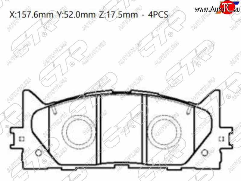 2 179 р. Колодки тормозные передние FL-FR SAT  Toyota Camry ( XV40,  XV50) (2006-2014) дорестайлинг, рестайлинг, дорестайлинг  с доставкой в г. Набережные‑Челны