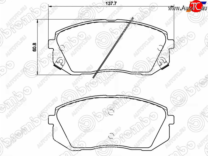 5 299 р. Колодки тормозные передние FL-FR SAT  Hyundai I40  1 VF - IX35 ( LM,  NU)  с доставкой в г. Набережные‑Челны