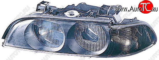 9 899 р. Фара в сборе левая DEPO BMW 5 серия E39 седан дорестайлинг (1995-2000) (линзованная)  с доставкой в г. Набережные‑Челны