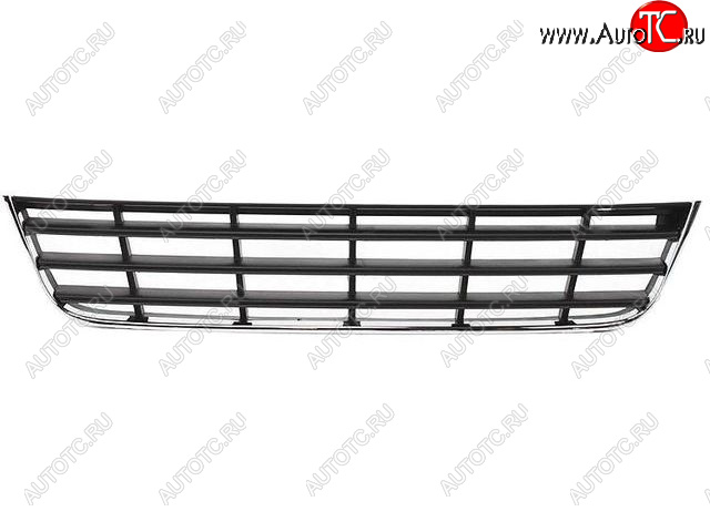 1 229 р. Центральная решетка переднего бампера (пр-во Китай) BODYPARTS Volkswagen Passat B6 седан (2005-2011) (молдинг хром)  с доставкой в г. Набережные‑Челны