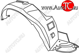 629 р. Правый подкрылок передний TYG Honda Accord 6 CF седан дорестайлинг (1997-2000)  с доставкой в г. Набережные‑Челны