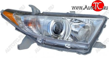 13 249 р. Правая фара (корректор) BodyParts  Toyota Highlander XU40 рестайлинг (2010-2013)  с доставкой в г. Набережные‑Челны