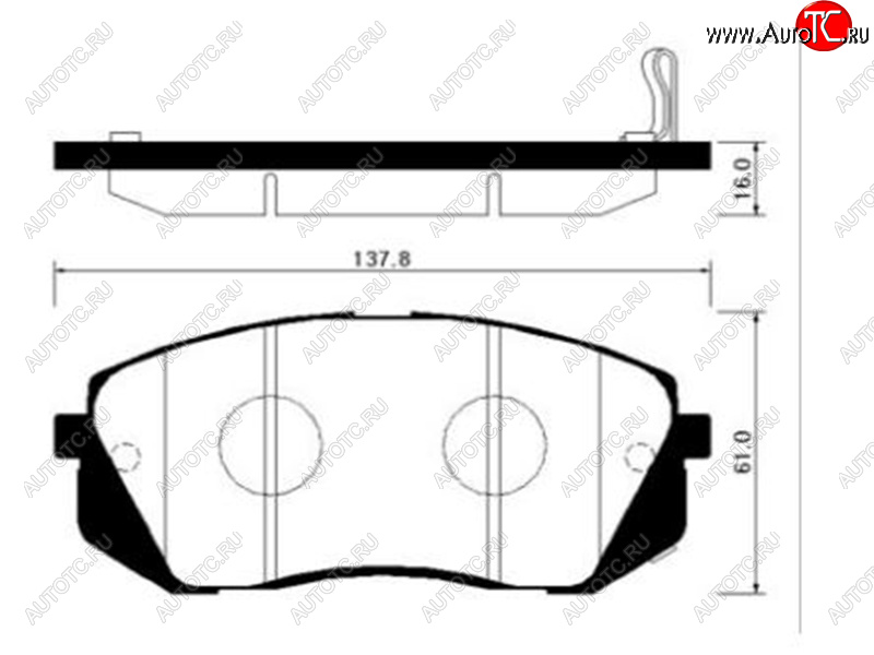 2 559 р. Колодки тормозные передние FR-FL SAT  Hyundai IX35 LM рестайлинг (2013-2018)  с доставкой в г. Набережные‑Челны