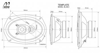 3 599 р. 3-х полосная коаксиальная акустическая система (15х23см/6х9″) MRM BL-69.3 овалы    с доставкой в г. Набережные‑Челны. Увеличить фотографию 3