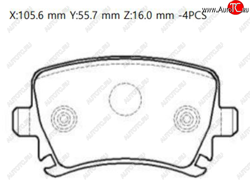 2 499 р. Колодки тормозные зад LH-RH SAT  Haval F7, F7x, Skoda Octavia (A5), Superb (B6 (3T),  B6 (3T5),  (B6) 3T), Yeti  с доставкой в г. Набережные‑Челны