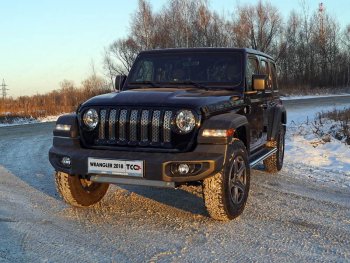 Рамка гос. номера (5 дв.) ТСС Тюнинг Jeep (Джип) Wrangler (Вранглер)  JL (2018-2024) JL ()