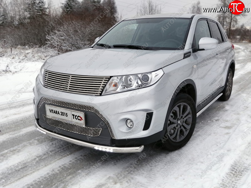 4 399 р. Рамка гос. номера ТСС Тюнинг Suzuki Vitara LY дорестайлинг (2015-2019) (нержавейка)  с доставкой в г. Набережные‑Челны