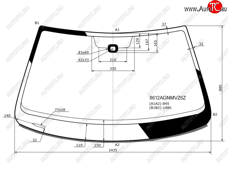 7 449 р. Стекло лобовое (Датчик дождя Молдинг для Российского рынка) FUYAO  Volkswagen Jetta  A6 (2011-2018) седан дорестайлинг, седан рестайлинг  с доставкой в г. Набережные‑Челны