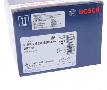 2 999 р. Колодки тормозные передние (4шт.) BOSCH CITROEN C5 RD дорестайлинг, седан (2008-2017)  с доставкой в г. Набережные‑Челны. Увеличить фотографию 4