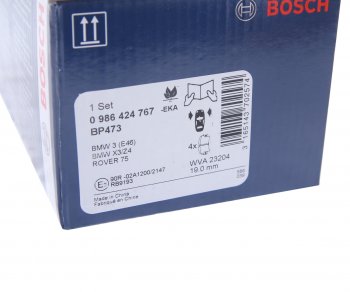 3 499 р. Колодки тормозные передние (4шт.) BOSCH BMW 3 серия E46 седан дорестайлинг (1998-2001)  с доставкой в г. Набережные‑Челны. Увеличить фотографию 4