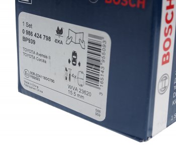 2 489 р. Колодки тормозные задние (4шт.) BOSCH Toyota Corolla E130 седан USA (2003-2007)  с доставкой в г. Набережные‑Челны. Увеличить фотографию 3